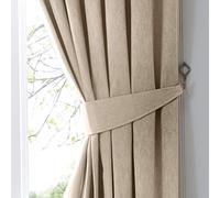 Fusion "Dijon Plain Textura par de Abrazaderas, Natural, 65 x 0.1 x 1 cm