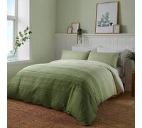 Fusion - Fairhaven - Juego de Funda nórdica - Tamaño de Cama Doble en Color Verde