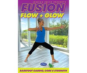 Fusion Flow and Glow DVD: Barre, Pilates, Yoga, Toning, Abs Gliding Discs Workouts with Jessica Smith