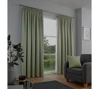 Fusion - Galaxy - Par de Cortinas Plisadas Dim-out - Verde - 46 Ancho x 54 Drop (117 x 137 cm)