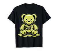 Fusión Graffiti Teddy Bear Urban Street Art anticonformidad Camiseta