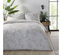 Fusion Matteo - Juego de Funda de edredón tamaño Super King (1 Funda de edredón y 2 Fundas de Almohada), diseño Reversible de 260 x 220 cm, polialgodón, Color Beige y Blanco