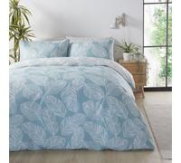 Fusion - Matteo - Juego de Funda nórdica Reversible - Cama Super King en Color Huevo de Pato