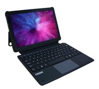 Fusion5 Helios - Funda con teclado para tablet de 10.1 pulgadas, teclado magnético desmontable POGO Pin con panel táctil preciso, funda para tablet portátil 2 en 1 con soporte ajustable, escritura