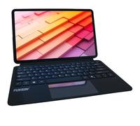 Fusion5 Helios - Funda con teclado para tablet de 12.1 pulgadas, teclado magnético desmontable POGO Pin con panel táctil preciso, funda para tablet portátil 2 en 1 con soporte ajustable, escritura