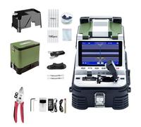 Fusionadora de fibra optica FTTH empalmadora fibra optica con cortadora integrada,alineacion nucleo 6 motores 0,05μm/0,1μm,empalme 6s herramienta para instalacion y reparacion red fibra telecom Al-20