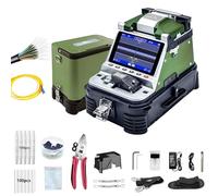 Fusionadora de fibra optica FTTH maquina empalmadora fibra optica con cortadora integrada, alineacion nucleo 6 motores 0,05μm/0,1μm,pantalla HD 5 pulgadas,para instalacion telecom fibra tecnico Al-30