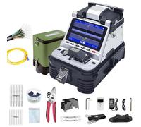 Fusionadora de fibra optica FTTH maquina empalmadora fibra optica con cortadora integrada, alineacion nucleo 6 motores 0,05μm/0,1μm,pantalla HD 5 pulgadas,para instalacion telecom fibra tecnico Al-20