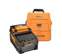 Fusionadora de Fibra Optica, Original AI-9 Señal de fuego automático SM & MM Multi lenguaje Fth Máquina de empalme de fibra óptica Empalme de fusión de fibra óptica(AI-9 Orange)