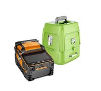 Fusionadora de Fibra Optica, Original AI-9 Señal de fuego automático SM & MM Multi lenguaje Fth Máquina de empalme de fibra óptica Empalme de fusión de fibra óptica(AI-9 Green)