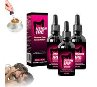 FusionFire Pleasure Peak Secret Potion - DesireFusion Passion Elixir,Happy Hormones Drops for Women, Pleasurepeak Oral Drops, Enhancing Sensitivity and Pleasure. (3 PCS)