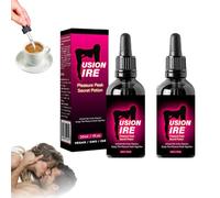 FusionFire Pleasure Peak Secret Potion - DesireFusion Passion Elixir,Happy Hormones Drops for Women, Pleasurepeak Oral Drops, Enhancing Sensitivity and Pleasure. (2 PCS)