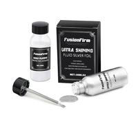 FusionFirm, Kit De Pintura De Hoja De Plata Líquida, Base De Alcohol, Barniz Súper Brillante, De Secado Rápido, Adecuado Para Manualidades, Muebles, Decoración De Madera Y Resina, 30 ml Por Botella
