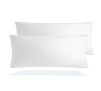 FUSIONHOME - Almohada de Bebé para Cuna de Fibra Hueca - Pack 2 Almohadas 50x30 cm - Tacto Pluma, Transpirable, Antiácaros e Hipoalergénica - Firmeza Media - Tela de Microfibra Transpirable