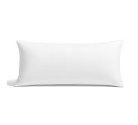 FUSIONHOME - Almohada Fibra y Viscoelástica 150 cm - Tejido Tacto Pluma Extrasuave - Memory Foam, Termoregulable e Hipoalergénica - 80% Fibra Hueca y 20% Copos 100% Viscoelásticos - Firmeza Media