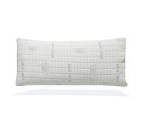 FUSIONHOME - Almohada Viscoelástica Aloe Vera 80 cm - Tejido Strech Aloe Vera Transpirable, Relleno 100% Copos Viscoelásticos Termoregulable y Memory Foam - Firmeza Media-Alta