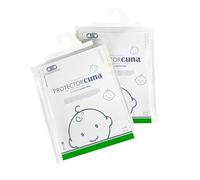 FUSIONHOME - Protector Colchón Cuna Impermeable Bebé Pack 2 Protectores 70x140 cm - Tejido de Rizo Ajustable, Absorbente y Transpirable - Cubre Colchón Cuna Antiácaros y Antibacteriano