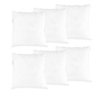 FUSIONHOME - Relleno de Cojín de Fibra Hueca Siliconada Pack 6 Unidades 45x45 cm - Relleno de Gran Volumen y Alta Recuperación - Cojín Decorativo para Casa, Cama, Sofá - Antiácaros e Hipoalergénico