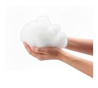 FUSIONHOME Relleno de Fibra Hueca Siliconada 2 KG - Relleno para Cojines, Almohadas, Peluches, Manualidades - Rellenos Indeformables de Alta Densidad - 100% Poliéster Antiacaros (2000 Gramos)