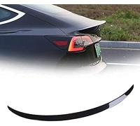 FUSKL Coche Alerón Trasero para Tesla Model 3 2016 2017 2018, Alerones Spoiler Techo Maletero Alerón Traseros Divisor Decorativos Accesorios,A/Black