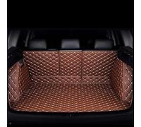 FUSKL Coche Cuero Alfombrillas Maletero para Porsche Cayenne Turbo/Turbo S/GTS 2007-2010, Cobertura Completa Duradero Protector Maleteros Interior Accesorios,A/Brown