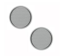 FUSKL Juego de 2 Posavasos Coche para Buick Park Avenue 3. Generation 2007-2012, Inserto Silicona Portavasos Posavasos Interior Decorativos Accesorios,A/Grey