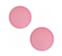 FUSKL Juego de 2 Posavasos Coche para One 3-Door F56 2014-2020, Inserto Silicona Portavasos Posavasos Interior Decorativos Accesorios,A/Pink