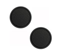 FUSKL Juego de 2 Posavasos Coche para One 3-Door F56 2014-2020, Inserto Silicona Portavasos Posavasos Interior Decorativos Accesorios,A/Black