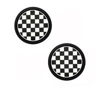 FUSKL Juego de 2 Posavasos Coche para One 3-Door F56 2014-2020, Inserto Silicona Portavasos Posavasos Interior Decorativos Accesorios,A/Blackwhite