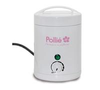 Fusor de cera mini color blanco 125ml marca Pollié. Con termostato.