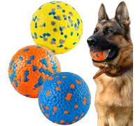 FUSOTO Pelotas para perros grandes, medianos y pequeños, pelota de tenis inflable para masticadores agresivos, juguete acuático duradero para todas las etapas de la vida, labrador, bulldog, pastor