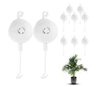 Fusruom Plant Yoyo - 10 unidades de sistema de suspensión para plantas en crecimiento, soporte para ramas, para casa, balcón, jardín, hidroponía, tomates, enredaderas, hiedra