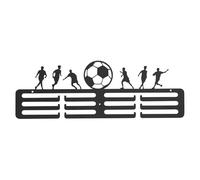 Fußball-Auszeichnungshalter Für Die Wand,Fußball-Sportpreis-Ausstellung - Auszeichnungsständer Zur Wandmontage, Präsentationsständer Für Bänder Mit 12 Haken, Aufhänger Für Fußball-Sportauszeichnungen