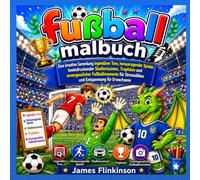 fußball malbuch: Eine kreative Sammlung legendärer Tore, herausragender Spieler, beeindruckender Stadionszenen, Trophäen und unvergesslicher ... Stressabbau und Entspannung für Erwachsene