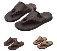 Fußbett Flip Flops Zehtrenner Pantoletten Herren mit Natur Kork Rutschfest Cool Drag Sommer Strandsandalen Slip On Freizeitsandalen Orthopedische Sandals flach Sandalen, gris, 40 EU