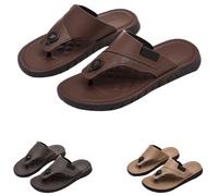 Fußbett Flip Flops Zehtrenner Pantoletten Herren mit Natur Kork Rutschfest Cool Drag Sommer Strandsandalen Slip On Freizeitsandalen Orthopedische Sandals flach Sandalen, marrón, 40 EU