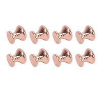 Fussbudget Perillas de Manija de Casa de Muñecas en Miniatura, Minitiradores de Cabeza Redonda, Perillas de Manija de Puerta de Casa de Muñecas a Escala 1:12 para Joyeros (Bronce Púrpura)
