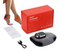 Fußmassagegerät mit Wärme - Tiefes Knetmassagegerät Fußmassage | Durchblutungsstimulator Füße Beine EMS TENS Stimulator | Mehrstufige Intensität, 5 Wärmestufen, USB Aufladbar, Neuropathie Linderung