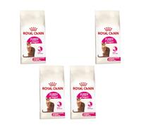 Fussy Exigent | Pienso para Gatos exigentes Desde 1 año | 4 x 400 g | Royal Canin | Alimento completo | Croquetas crujientes | Especial sabor | También para gatos castrados | Paquete de 4
