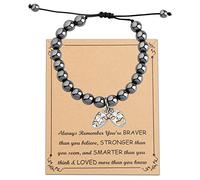 FUSTMW Regalos de teatro, pulsera para amantes del drama, la comedia y la tragedia, regalos para actores y actrices, Grande, Piedra, Nagem