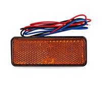 FUSW3T Trasera Luces 1 Uds. Reflector De Motocicleta Freno Trasero Lámpara Luz Señal Giro Rectangular 24 Reflectores LED Para Luces Laterales Camión