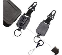 Futanwei Mosquetón antipérdida de unidades GPS para Garmin inReach Messenger Plus, Messenger, Mini 3 Plus, Mini 3/2 Satellite Communicator | Llavero retráctil con clip para cinturón con correa de