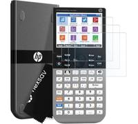 Futanwei Paquete de 3 protectores de pantalla para calculadora gráfica HP | Protector de pantalla de película PET HD, antihuellas/antiarañazos, compatible con calculadora gráfica HP Prime