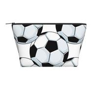 Fútbol Balones De Fútbol Deportes, Bolsa de artículos de tocador Bolsa de Maquillaje Bolsa de cosméticos Bolsa de artículos de tocador de Viaje portátil