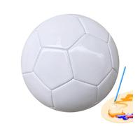 Fútbol blanco, fútbol - firma de fútbol | Autógrafo de fútbol tamaño 3/4/5 fútbol fútbol blanco puro fútbol fútbol para trofeo aniversario cumpleaños graduación