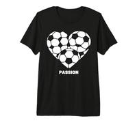 Fútbol Corazón Pasión Fútbol Fútbol Amante del Camiseta Premium