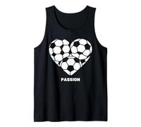 Fútbol Corazón Pasión Fútbol Fútbol Amante del Camiseta sin Mangas