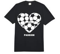 Fútbol Corazón Pasión Fútbol Fútbol Amante del Comfort Colors Adult Heavyweight T-Shirt