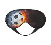 Fútbol de fuego de agua fría, Cubreojos completos Antifaz bloqueador de luz Antifaz para dormir Antifaz suave con los ojos vendados Noche