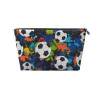 Fútbol Deporte Pelota Atlético, Bolsa de artículos de tocador Bolsa de Maquillaje Bolsa de cosméticos Bolsa de artículos de tocador de Viaje portátil